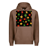 Chestnut african color stars seamless pattern Premium Hoodie - BundleAndBundleShop