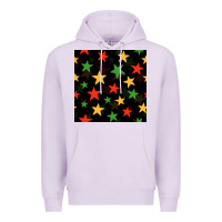 Lilac african color stars seamless pattern Premium Hoodie - BundleAndBundleShop