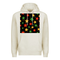 African Color Stars Seamless Pattern Premium Hoodie | Teevron