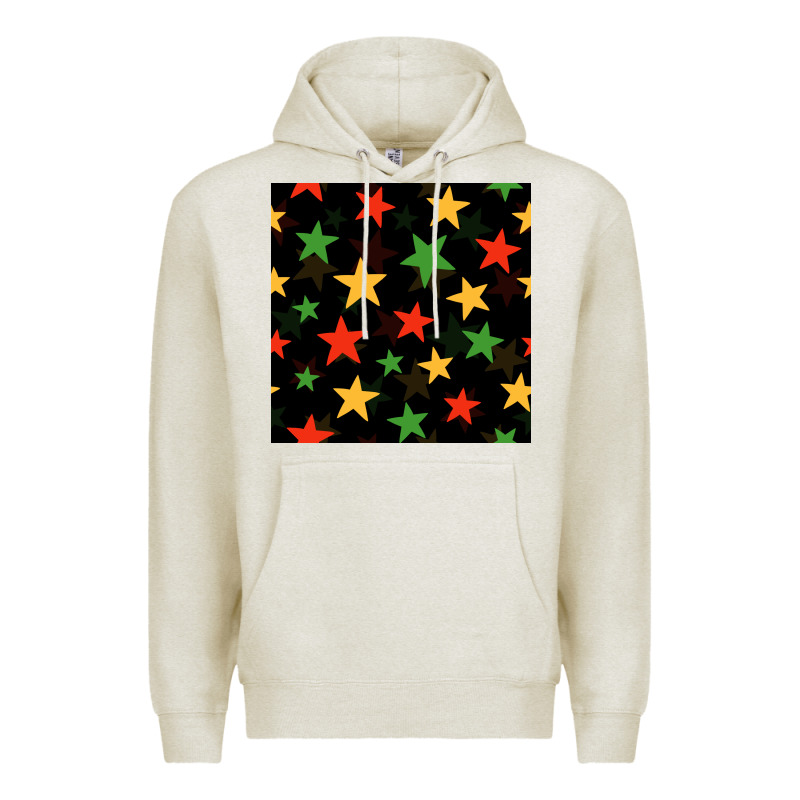 African Color Stars Seamless Pattern Premium Hoodie by BundleAndBundleShop | Teevron