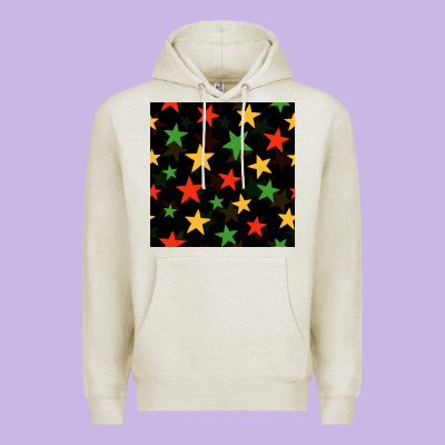 African Color Stars Seamless Pattern Premium Hoodie Designed By Bundleandbundleshop