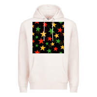 Pale Pink african color stars seamless pattern Premium Hoodie - BundleAndBundleShop