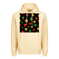 Pina Colada african color stars seamless pattern Premium Hoodie - BundleAndBundleShop