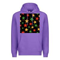 Purple african color stars seamless pattern Premium Hoodie - BundleAndBundleShop