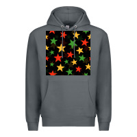 Rock african color stars seamless pattern Premium Hoodie - BundleAndBundleShop