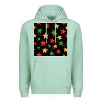 Seafoam african color stars seamless pattern Premium Hoodie - BundleAndBundleShop