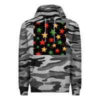 Slate Camo african color stars seamless pattern Premium Hoodie - BundleAndBundleShop
