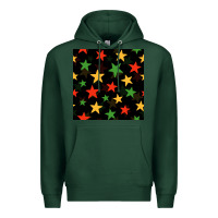 Sports Green african color stars seamless pattern Premium Hoodie - BundleAndBundleShop