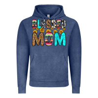 Vintage Denim blessed mom Vintage Hoodie - Zillion Design Studio