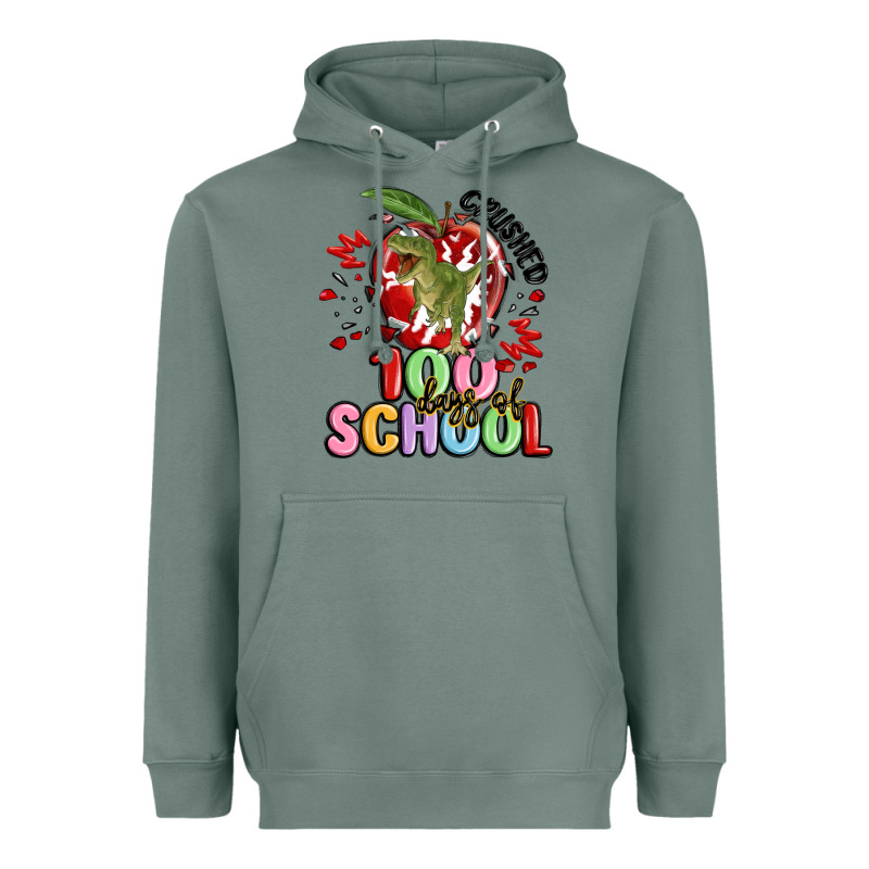 Crushed 100 Days Of School Heavyweight Hoodie by MaliasSmallBusiness | Teevron