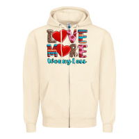 Sandshell love more worry less Zipper Hoodie - AdoDesignShop