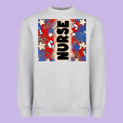 American Nurse Heavyweight Sweatshirt Designed By Zillion Design Studio