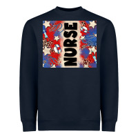 Navy american nurse Heavyweight Sweatshirt - Zillion Design Studio