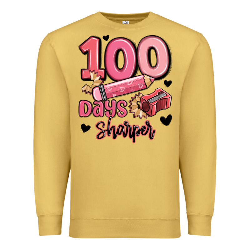 100 Days Sharper School Premium Sweatshirt by MaliasSmallBusiness | Teevron