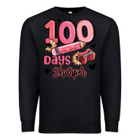 Black 100 days sharper school Premium Sweatshirt - MaliasSmallBusiness