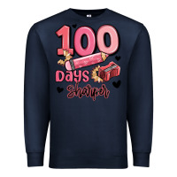Navy 100 days sharper school Premium Sweatshirt - MaliasSmallBusiness
