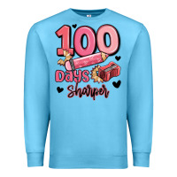 Ocean Blue 100 days sharper school Premium Sweatshirt - MaliasSmallBusiness