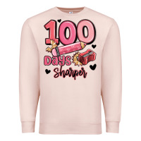 Pale Pink 100 days sharper school Premium Sweatshirt - MaliasSmallBusiness