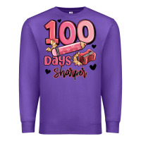 Purple 100 days sharper school Premium Sweatshirt - MaliasSmallBusiness