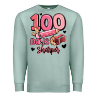 Seafoam 100 days sharper school Premium Sweatshirt - MaliasSmallBusiness