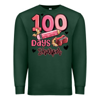 Sports Green 100 days sharper school Premium Sweatshirt - MaliasSmallBusiness