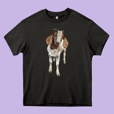 Boer Goat Heavy Core Tee Designed By Lillyallendesigns