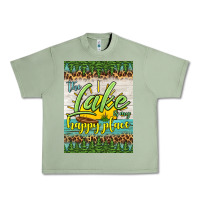 Oil Green the lake is my happy place air freshener Urban Heavy Tee - HRA Design Shop