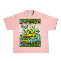 Salmon the lake is my happy place air freshener Urban Heavy Tee - HRA Design Shop