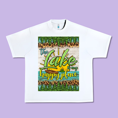 The Lake Is My Happy Place Air Freshener Urban Heavy Tee Designed By Hra Design Shop