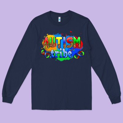Autısm Tribe Long Sleeve Tee Designed By Adodesignshop