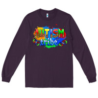 Plum autısm tribe Long Sleeve Tee - AdoDesignShop