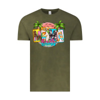 Vintage Olive mama bear summer Vintage Tee - Zillion Design Studio