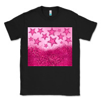 Black pink glitter star Classic Tee - JahusDesignShop