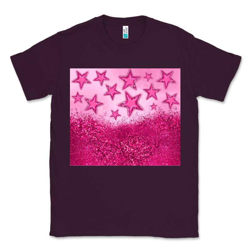 Pink Glitter Star Classic Tee by JahusDesignShop | Teevron