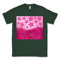 Sports Green pink glitter star Classic Tee - JahusDesignShop