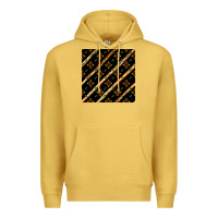 Antique Gold african floral seamless pattern Premium Hoodie - BundleAndBundleShop