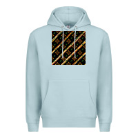 Blue Mist african floral seamless pattern Premium Hoodie - BundleAndBundleShop