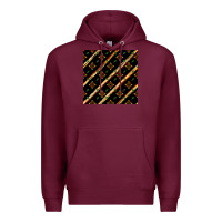 Burgundy african floral seamless pattern Premium Hoodie - BundleAndBundleShop