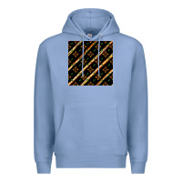 Colony Blue african floral seamless pattern Premium Hoodie - BundleAndBundleShop