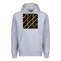 Heather Grey african floral seamless pattern Premium Hoodie - BundleAndBundleShop