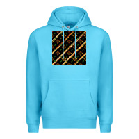 Ocean Blue african floral seamless pattern Premium Hoodie - BundleAndBundleShop