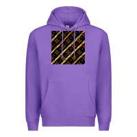 Purple african floral seamless pattern Premium Hoodie - BundleAndBundleShop