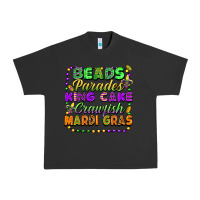 Pigment Black beads parades king cake crawfish mardi gras Urban Heavy Tee - FaDigitalArtStudio