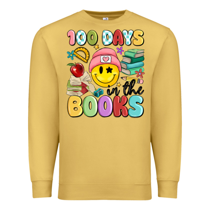 100 Days In The Books Premium Sweatshirt by MaliasSmallBusiness | Teevron