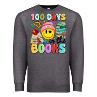 Charcoal Heather 100 days in the books Premium Sweatshirt - MaliasSmallBusiness