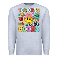 Heather Grey 100 days in the books Premium Sweatshirt - MaliasSmallBusiness