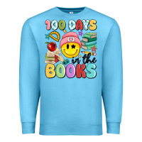 Ocean Blue 100 days in the books Premium Sweatshirt - MaliasSmallBusiness