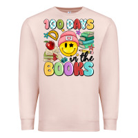 Pale Pink 100 days in the books Premium Sweatshirt - MaliasSmallBusiness