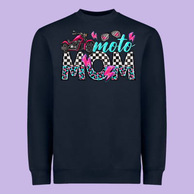 Moto Mom Heavyweight Sweatshirt Designed By Texasbilliewilder