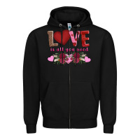Black love is all you need Zipper Hoodie - AdoDesignShop